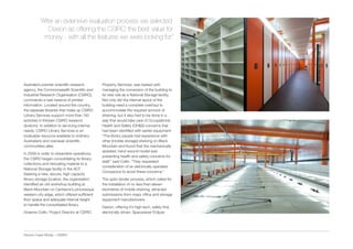 “After an extensive evaluation process we selected
              Dexion as offering the CSIRO the best value for
            money - with all the features we were looking for.”




Australia’s premier scientific research        Property Services, was tasked with
agency, the Commonwealth Scientific and        managing the conversion of the building to
Industrial Research Organisation (CSIRO),      its new role as a National Storage facility.
commands a vast reserve of printed             Not only did the internal layout of the
information. Located around the country,       building need a complete overhaul to
the separate libraries that make up CSIRO      accommodate the required amount of
Library Services support more than 740         shelving, but it also had to be done in a
activities in thirteen CSIRO research          way that would take care of Occupational
divisions. In addition to servicing internal   Health and Safety (OH&S) concerns that
needs, CSIRO Library Services is an            had been identified with earlier equipment.
invaluable resource available to ordinary      “The library people had experience with
Australians and overseas scientific            other [mobile storage] shelving on Black
communities alike.                             Mountain and found that the mechanically
                                               assisted, hand wound model was
In 2009 in order to streamline operations,
                                               presenting health and safety concerns for
the CSIRO began consolidating its library
                                               staff,” said Collin. “They requested
collections and relocating material to a
                                               consideration of an electrically operated
National Storage facility in the ACT.
                                               Compactus to avoid these concerns.”
Seeking a new, secure, high capacity
library storage location, the organisation     The open tender process, which called for
identified an old workshop building at         the installation of no less than eleven
Black Mountain on Canberra’s picturesque       kilometres of mobile shelving, attracted
western city edge, which offered sufficient    submissions from major office and storage
floor space and adequate internal height       equipment manufacturers.
to handle the consolidated library.
                                               Dexion, offering it’s high-tech, safety first,
Graeme Collin, Project Director at CSIRO       electrically driven, Spacesaver Eclipse




Dexion Case Study – CSIRO
 