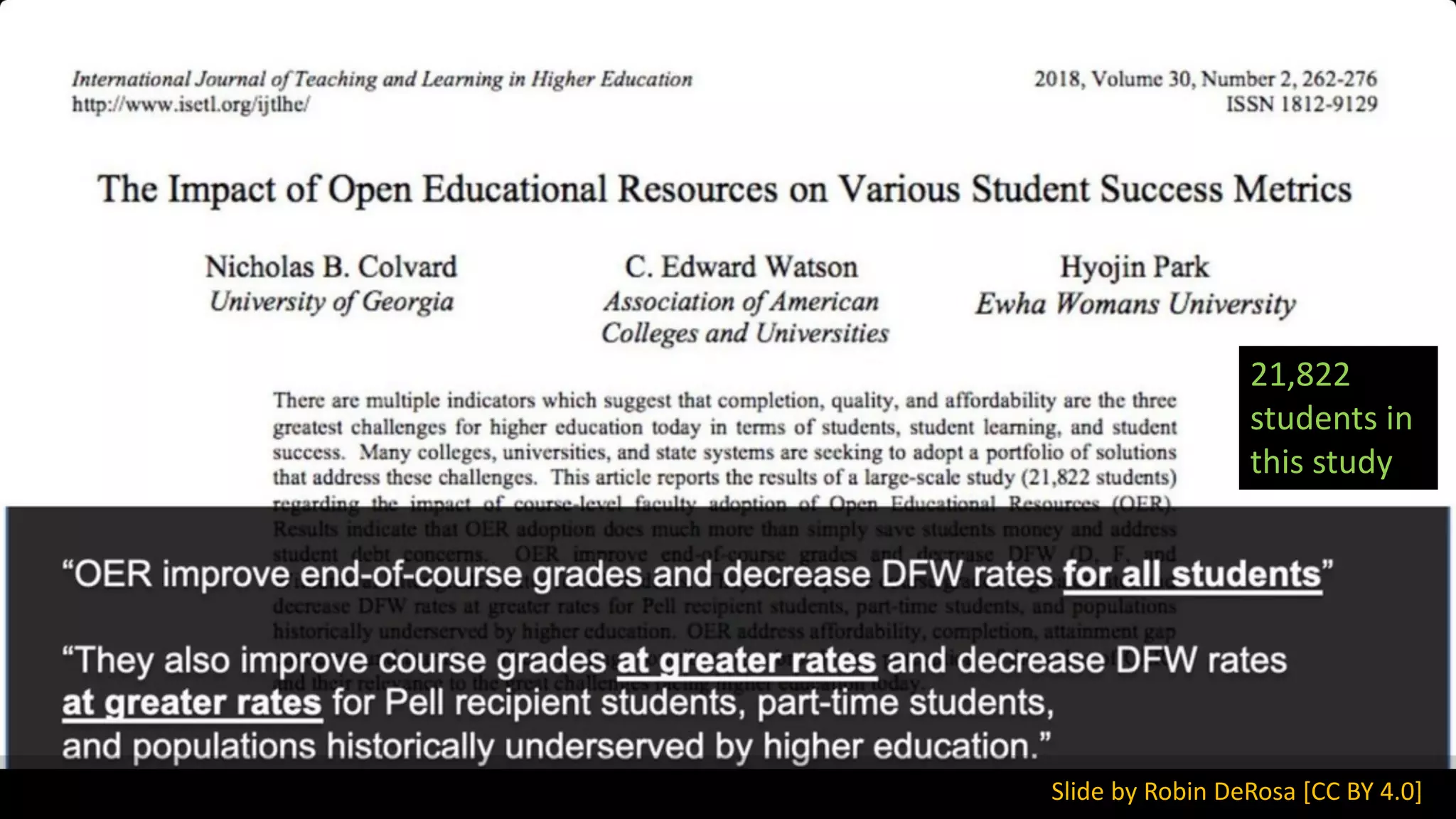 Slide by Robin DeRosa [CC BY 4.0]
21,822
students in
this study
 