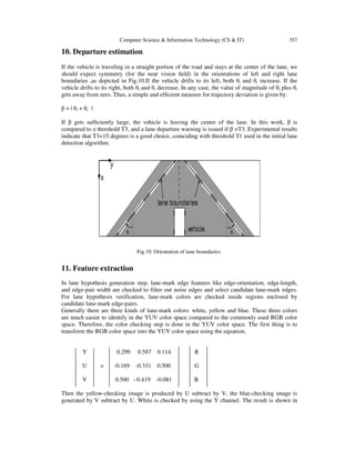 LANE CHANGE DETECTION AND TRACKING FOR A SAFE-LANE APPROACH IN REAL ...