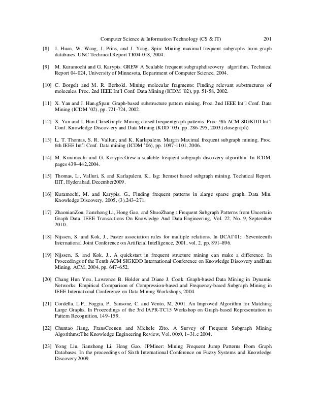 frequent subgraph mining algorithms a survey and framework for clas survey paper graph algorithms