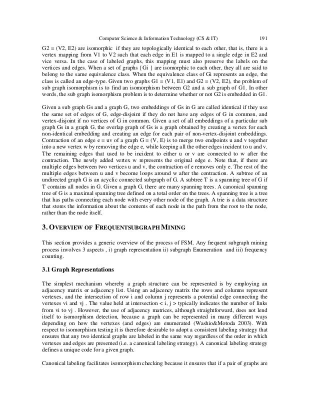 frequent subgraph mining algorithms a survey and framework for clas survey paper graph algorithms