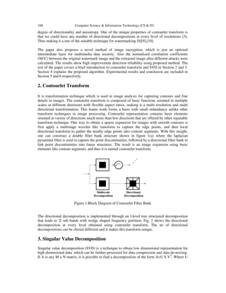A Novel Algorithm for Watermarking and Image Encryption | PDF
