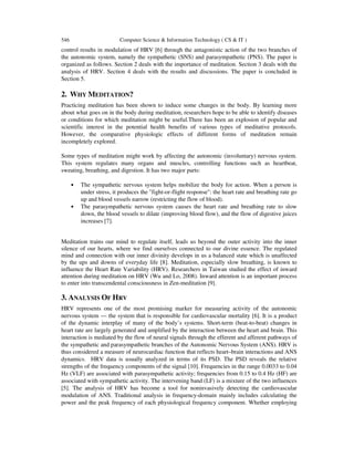 MEDITATION: ITS TREMENDOUS IMPACT ON HEART RATE VARIABILITY | PDF
