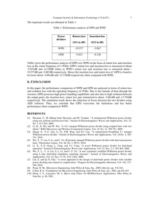 Comparison of Wilkinson Power Divider And Gysel Power Divider Using Ads ...