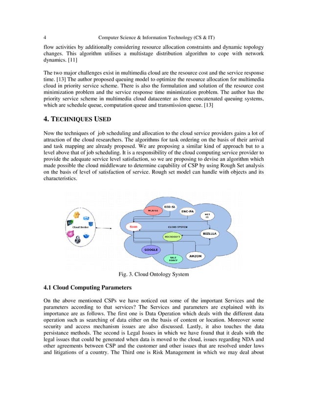 A CLOUD COMPUTING USING ROUGH SET THEORY FOR CLOUD SERVICE PARAMETERS ...