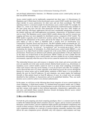 REVIEW OF ACCESS CONTROL MODELS FOR CLOUD COMPUTING | PDF