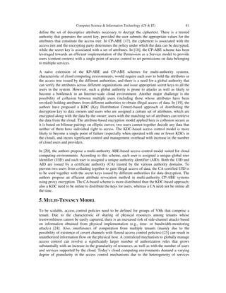 REVIEW OF ACCESS CONTROL MODELS FOR CLOUD COMPUTING | PDF