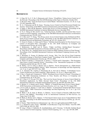 REVIEW OF ACCESS CONTROL MODELS FOR CLOUD COMPUTING | PDF