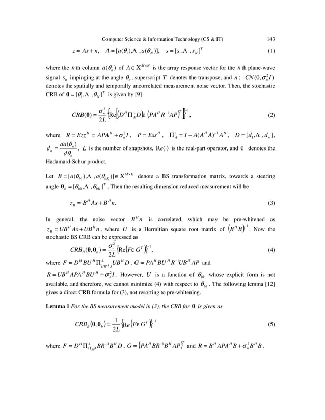 OPTIMAL BEAM STEERING ANGLES OF A SENSOR ARRAY FOR A MULTIPLE SOURCE ...