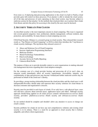 DESIGN AND IMPLEMENT A NEW CLOUD SECURITY METHOD BASED ON MULTI CLOUDS ...