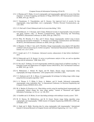 A SURVEY ON RECENT APPROACHES COMBINING CRYPTOGRAPHY AND STEGANOGRAPHY ...