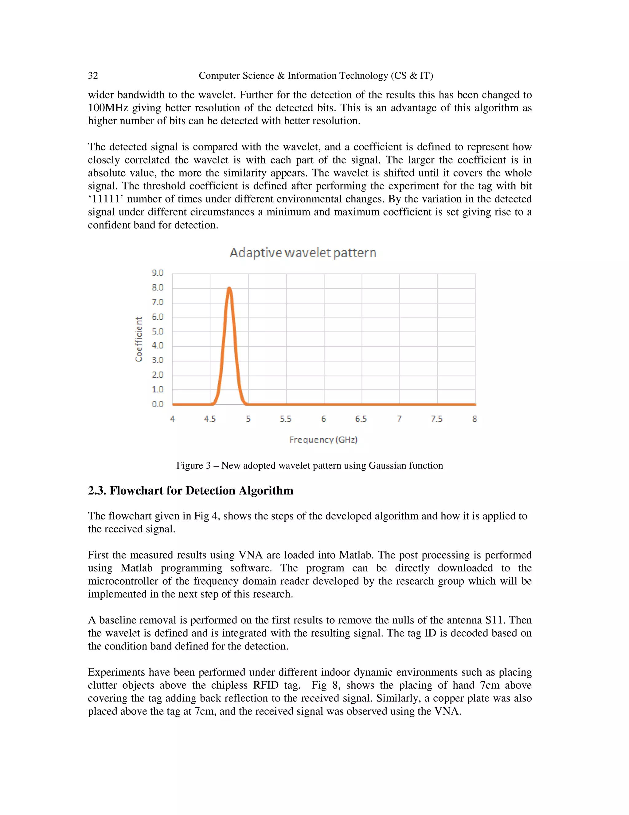 A NOVEL ADAPTIVE - WAVELET BASED DETECTION ALGORITHM FOR CHIPLESS RFID ...