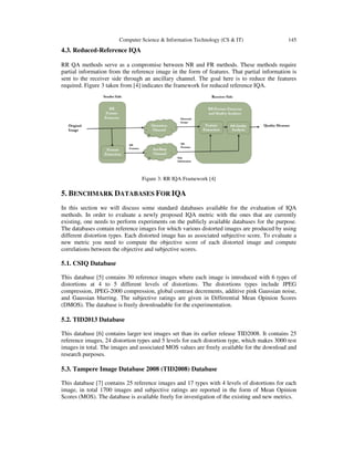 IMAGE QUALITY ASSESSMENT- A SURVEY OF RECENT APPROACHES | PDF