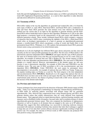 DETECTION OF ALGORITHMICALLY GENERATED MALICIOUS DOMAIN | PDF