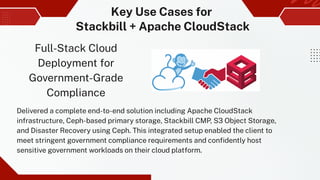 Empowering Cloud Providers with Apache CloudStack and Stackbill | PDF
