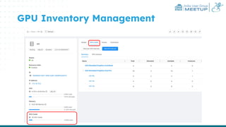 India User Group
MEETUP
GPU Inventory Management
 