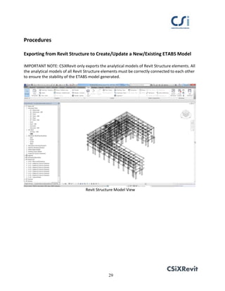 Hướng dẫn CSIxRevit 2016 | PDF