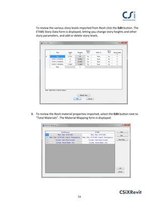 Hướng dẫn CSIxRevit 2016 | PDF