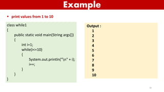 Control Statements in Java | PPT