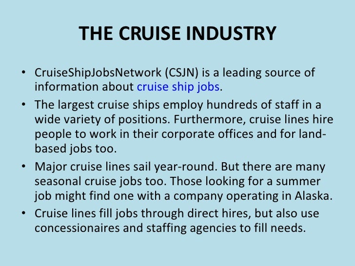 land based jobs cruise industry