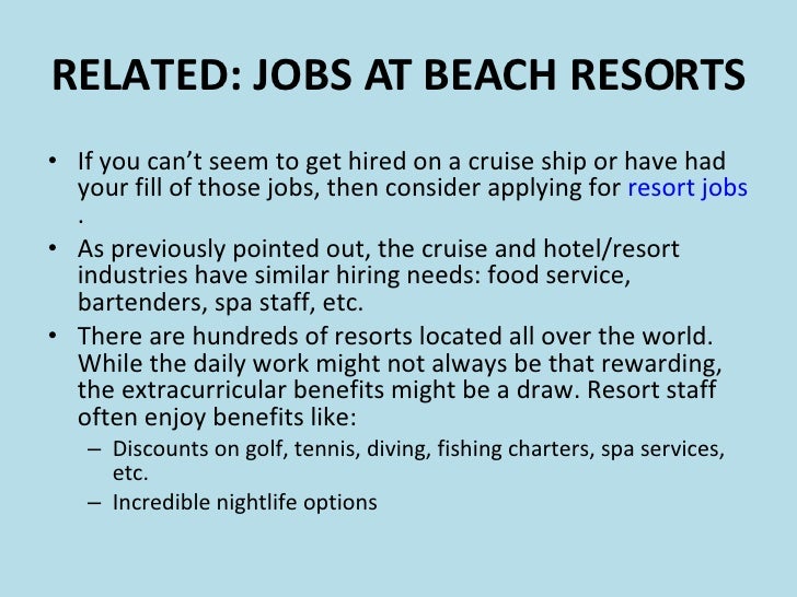 Cruise Ship Employment Introduction