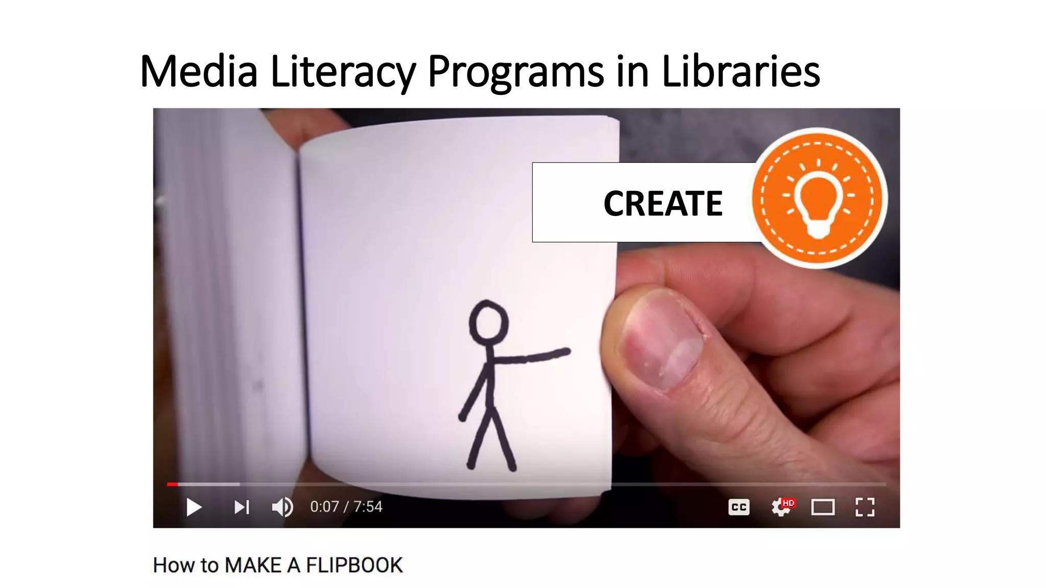 CREATE
Media Literacy Programs in Libraries
 