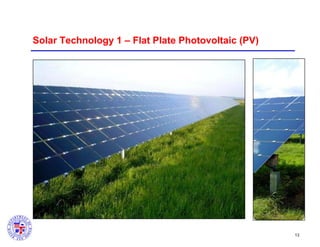 Solar Technology 1 – Flat Plate Photovoltaic (PV)

13

 