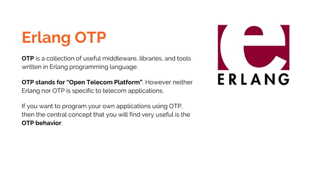 Introduction to Erlang Programming Language | PPT