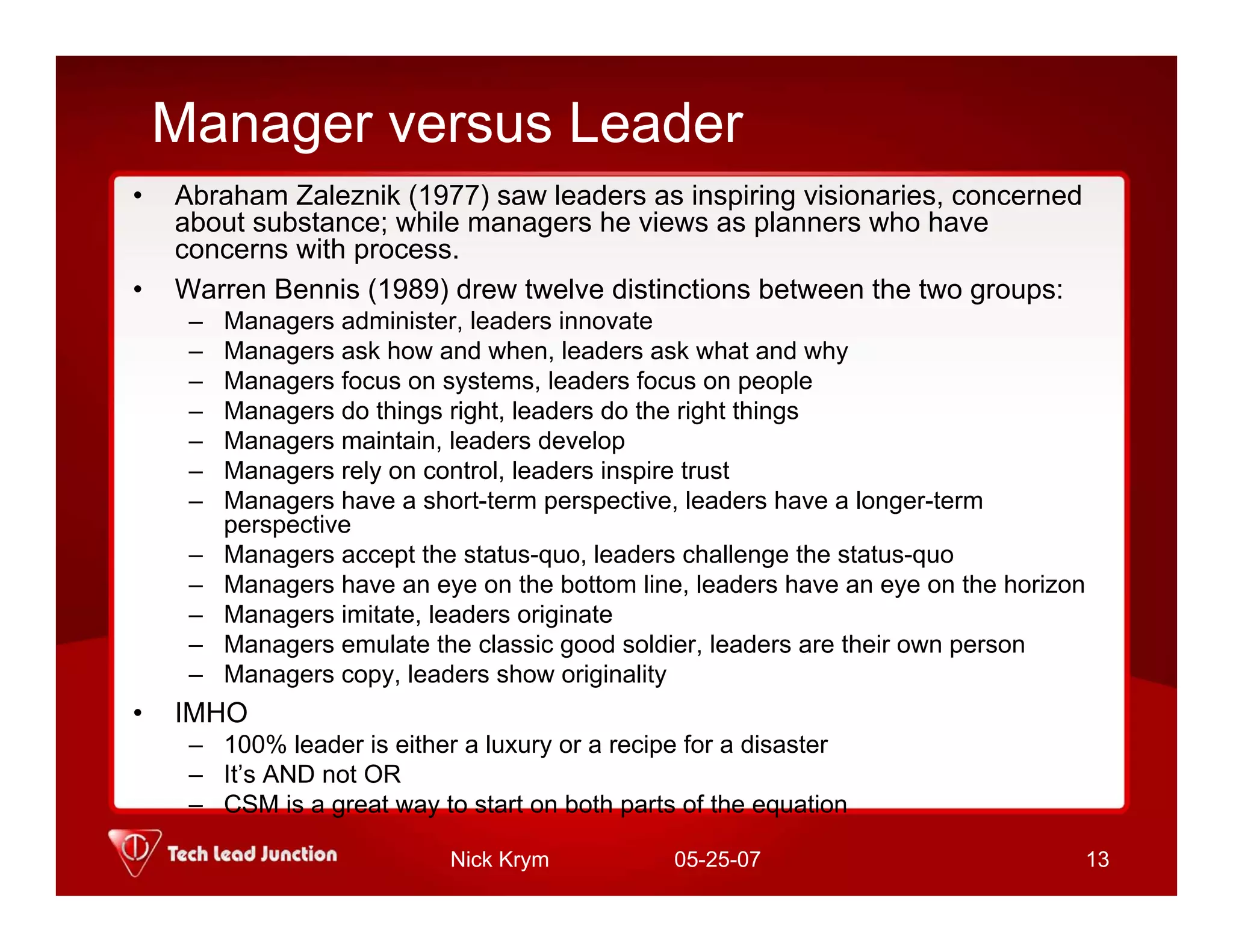 Common Sense Management - Introduction