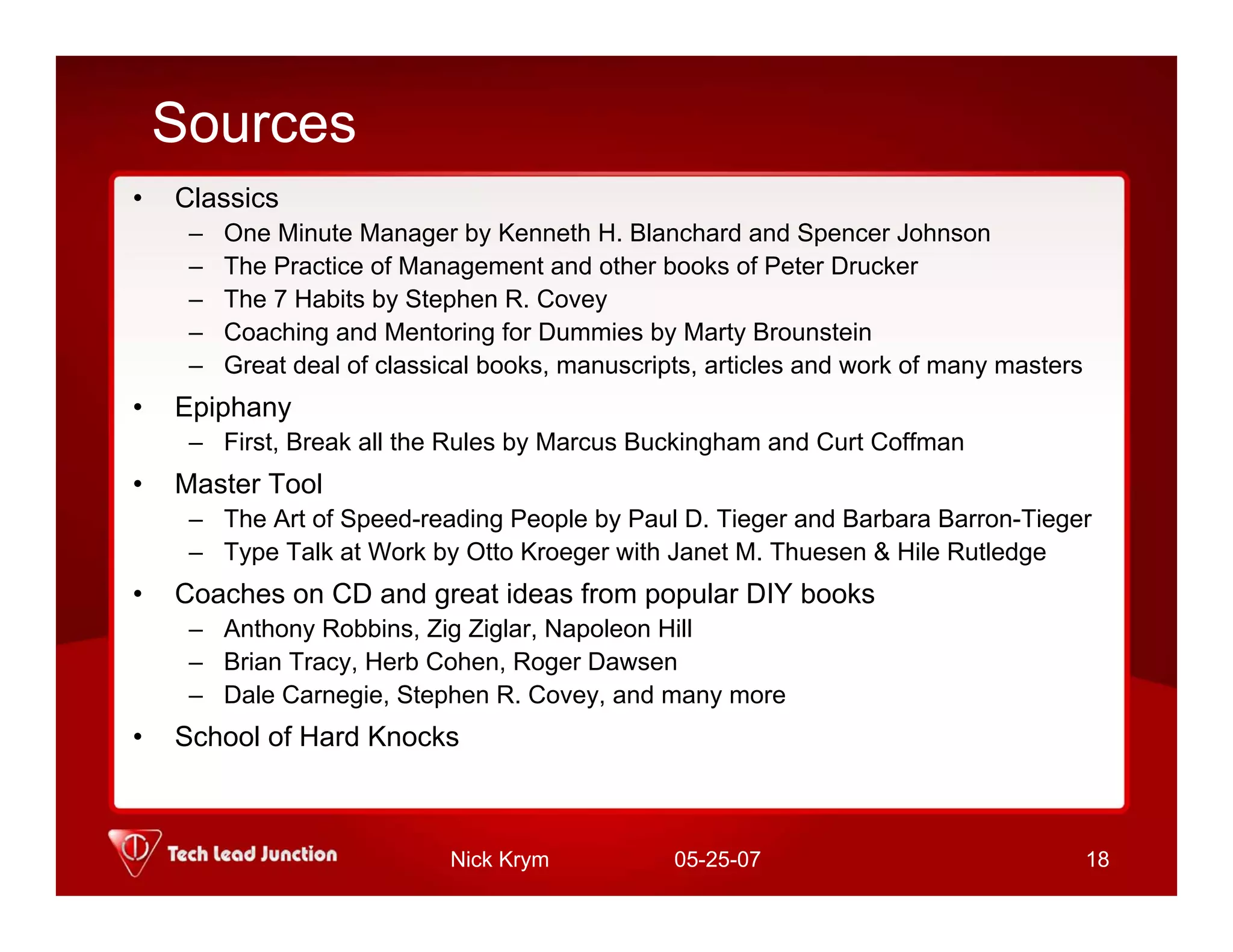 Common Sense Management - Introduction