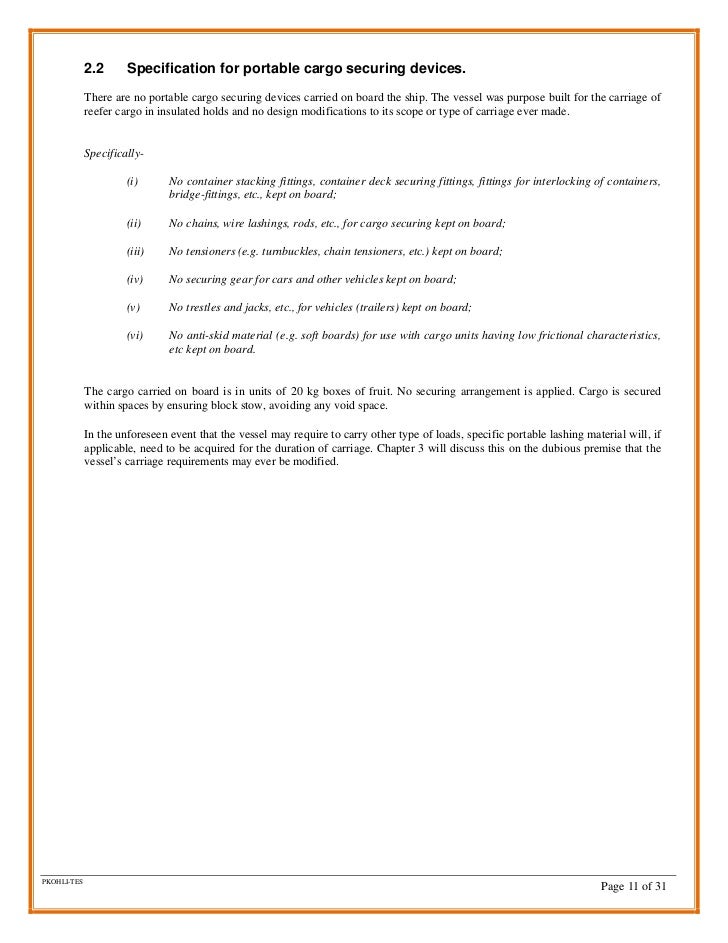 Cargo Securing Manual