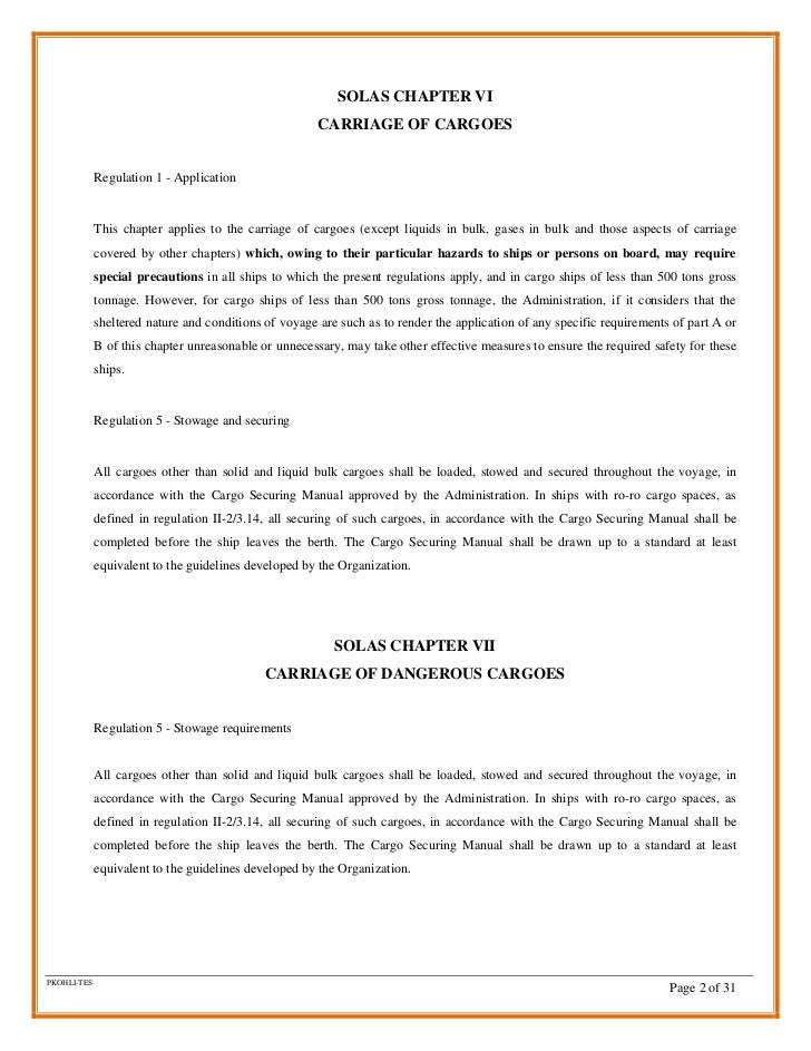 Cargo Securing Manual