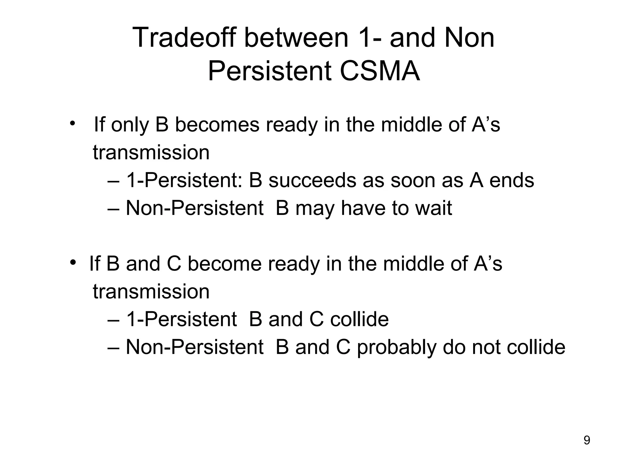 Csma | PPT | Computer Networking | Computing
