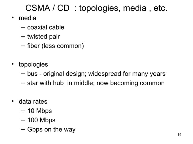 Csma | PPT | Computer Networking | Computing