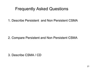 Csma | PPT | Computer Networking | Computing