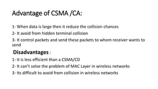 Csma cd and csma-ca | PPTX