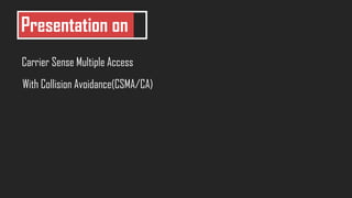 CSMA/CA | PPT