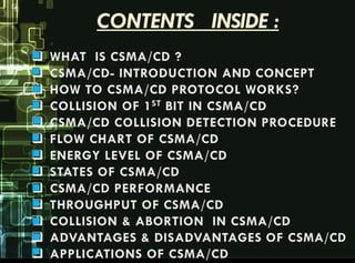 CSMA /CD PPT ON SLIDESHARE | PDF