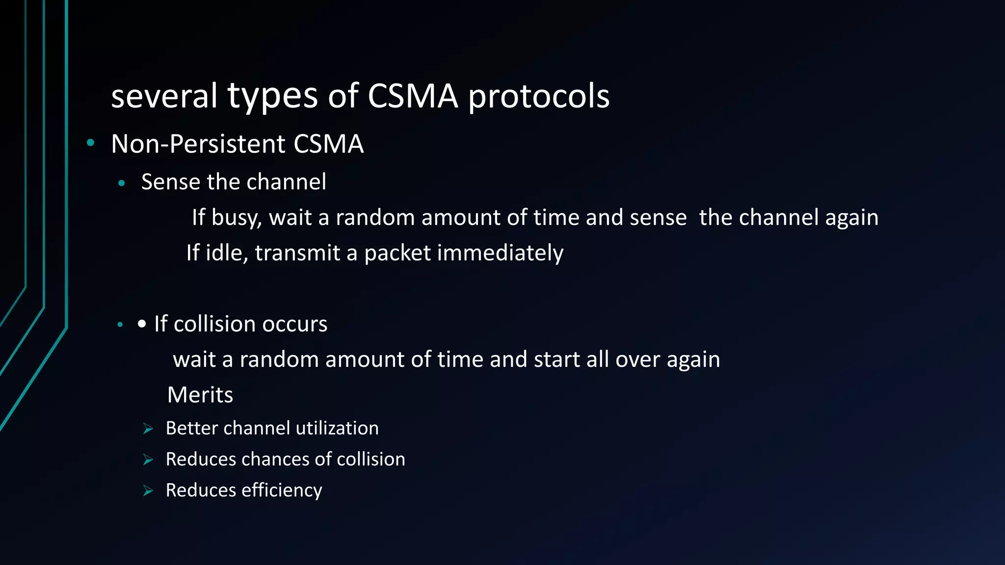 Csma protocols | PPTX | Computer Networking | Computing