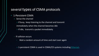 Csma protocols | PPTX