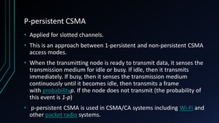 Csma protocols | PPT