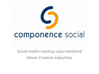 Social media mashup case InHolland Minor Creative Industries 