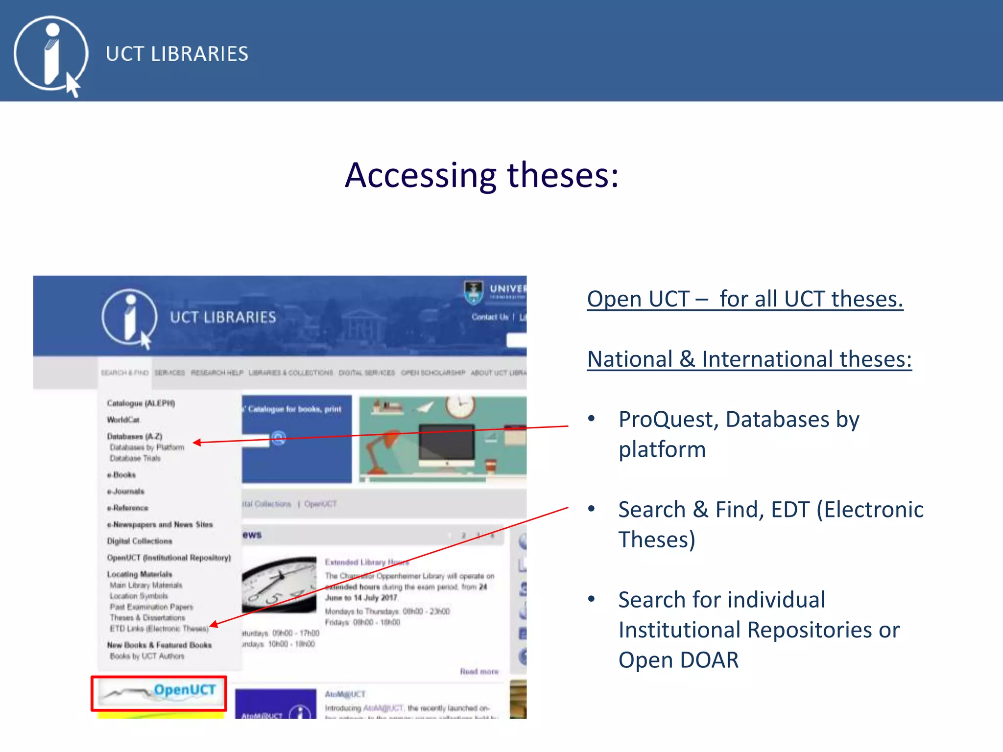 EndNote:
• Mainly desktop based
• Update and maintain references across EndNote and sync with
other devices
• Set preferences to create clear, organized, and easily searchable
names for your PDF documents as you import them.
• Read, highlight and comment on PDF’s within EndNote’s PDF
viewer.
• Organise your research materials better by using new reference
types such as Interview, Podcast, Conference Paper, and Press
Release
• Create your bibliography automatically
 