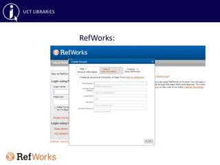 RefWorks:
 