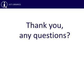 Thank you,
any questions?
 