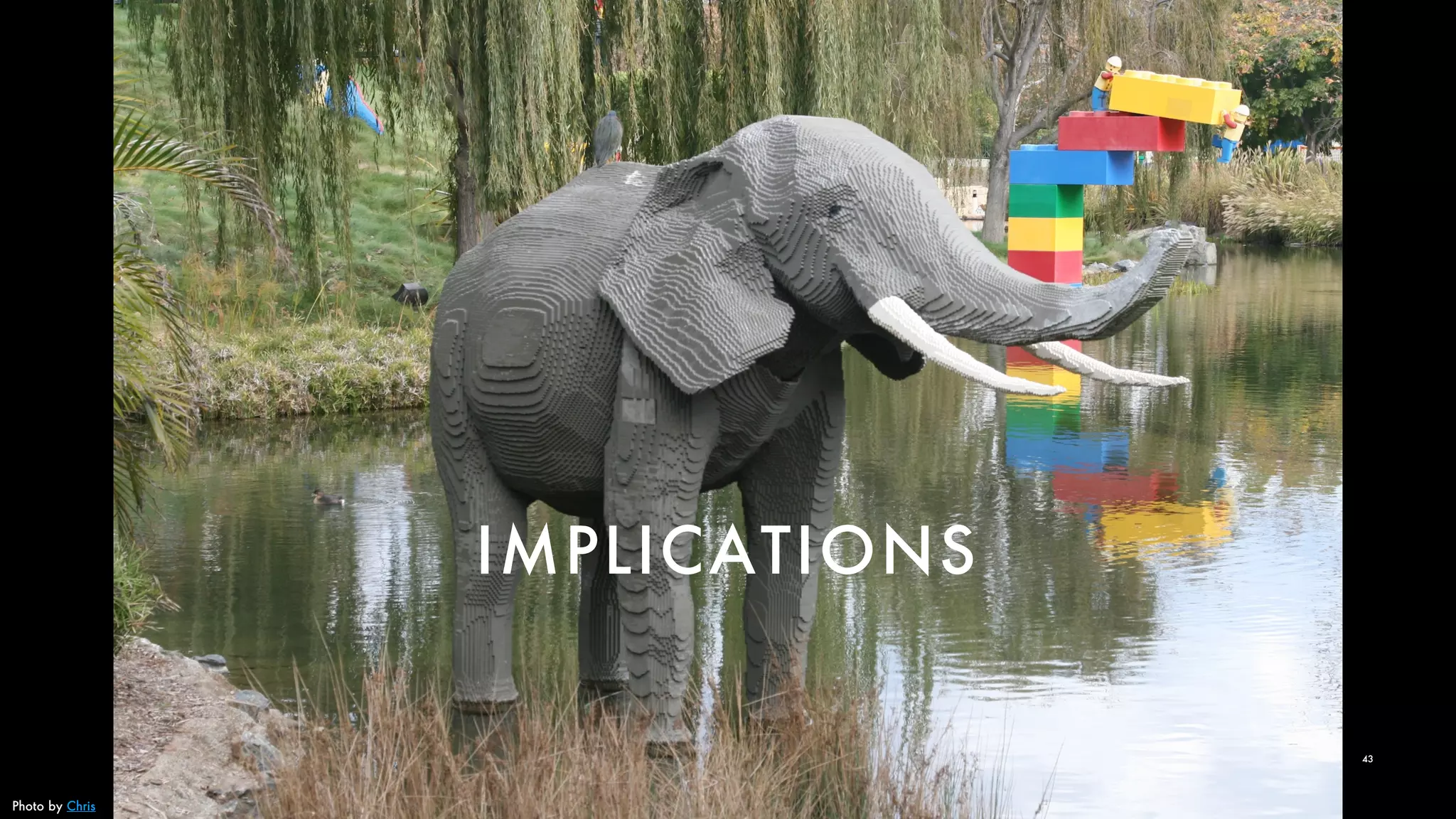 IMPLICATIONS
43
Photo by Chris
 