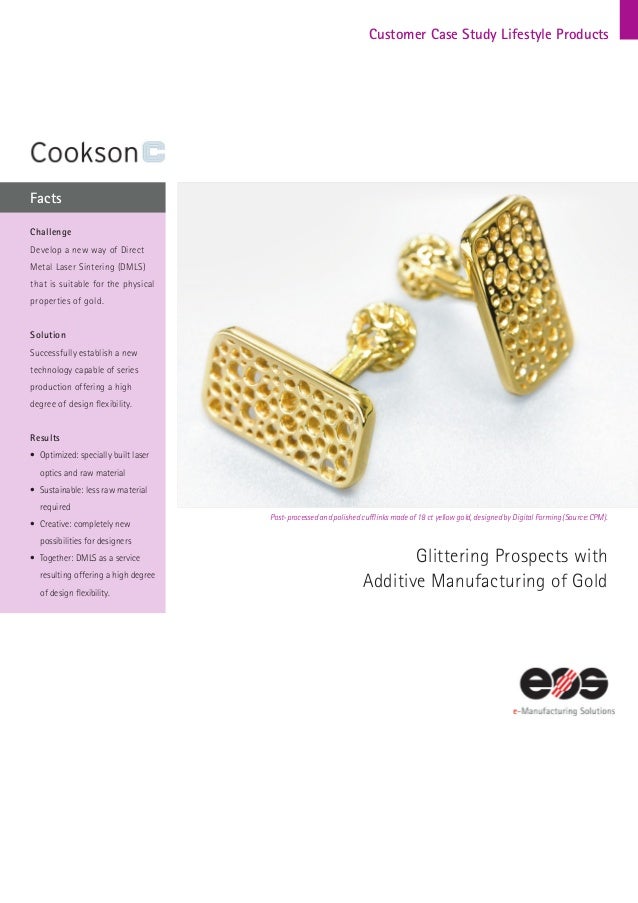 Cookson Precious Metals produces Gold Jewelry and Watches using EOS A…