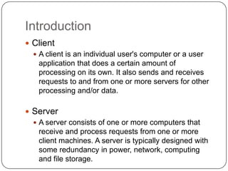 Client Server models in JAVA | PPTX