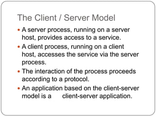Client Server models in JAVA | PPTX