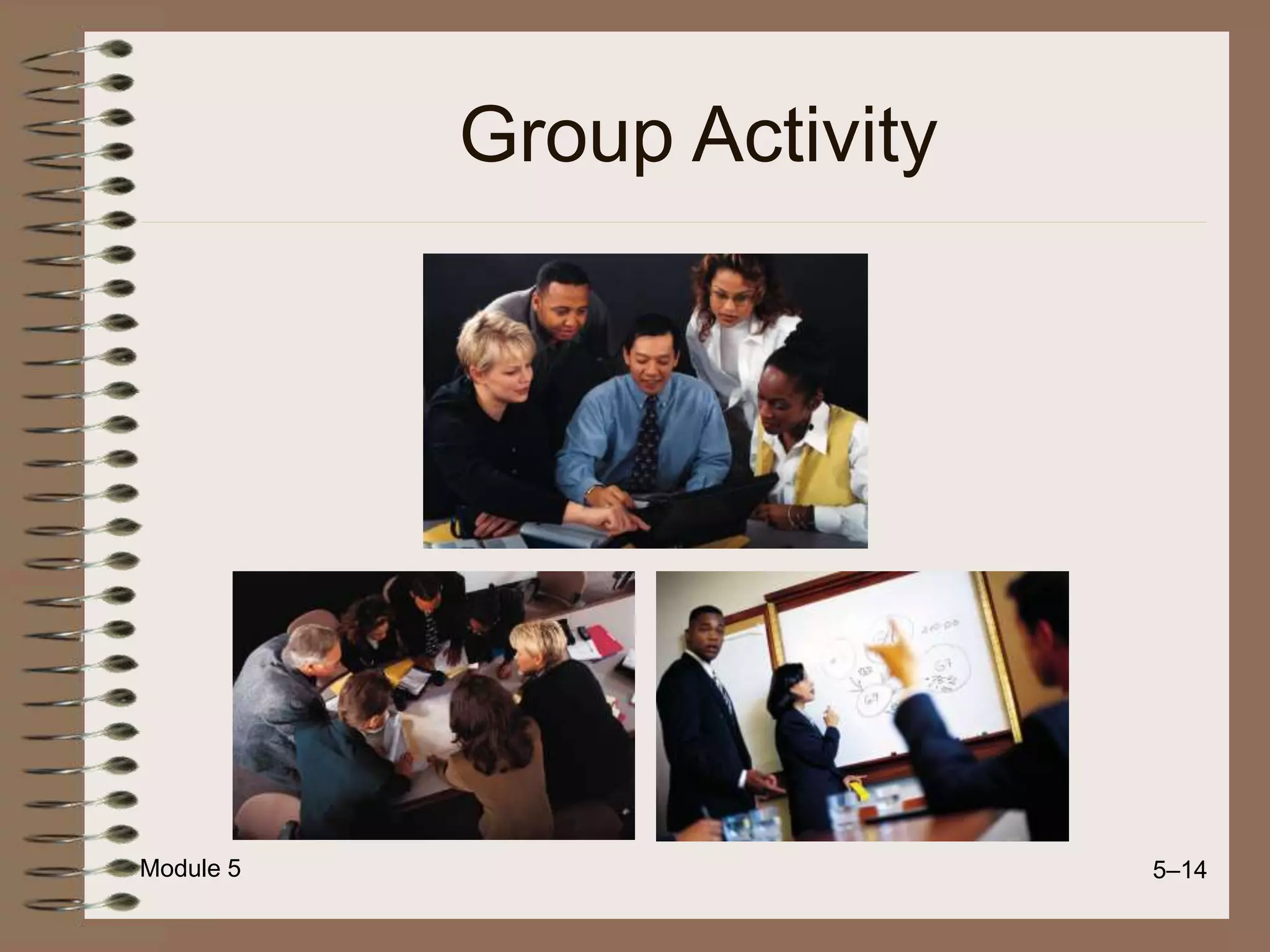 Module 5 5–14
Group Activity
 